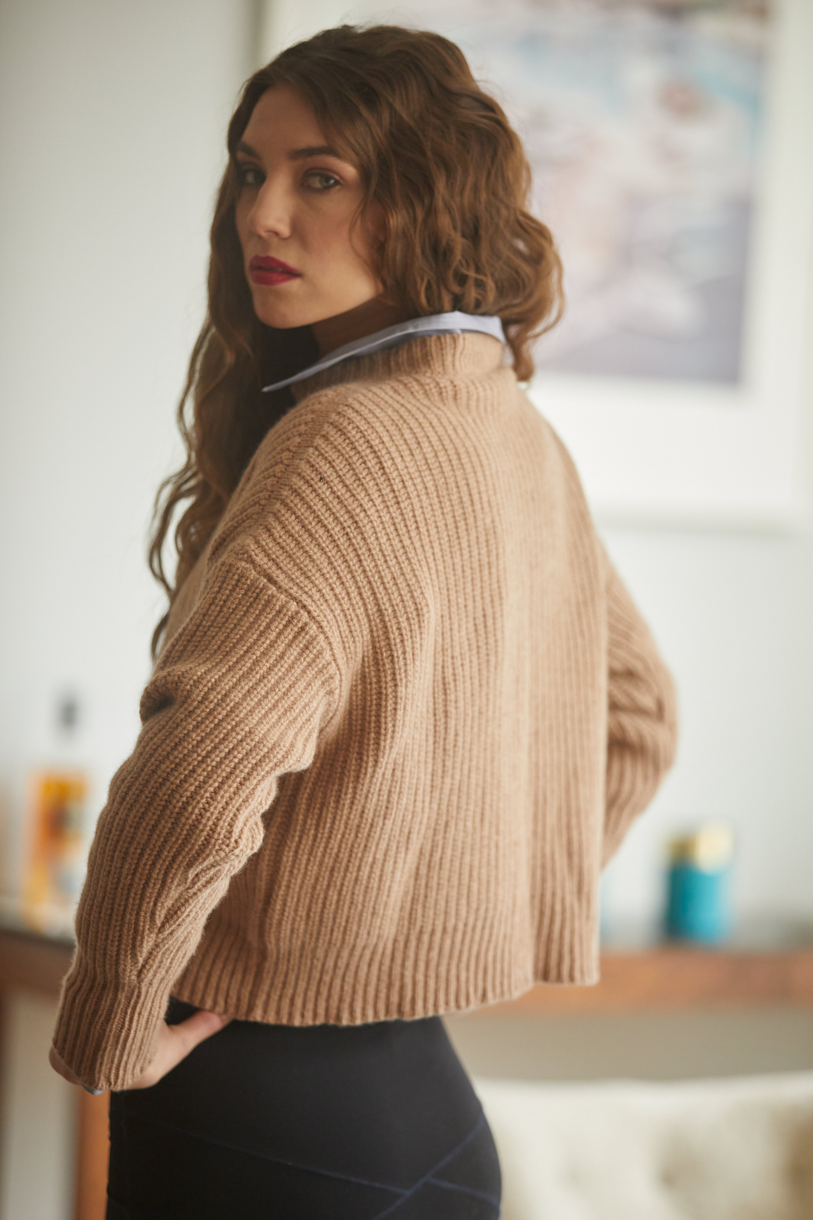 The Nico Sweater | Camel Cashmere