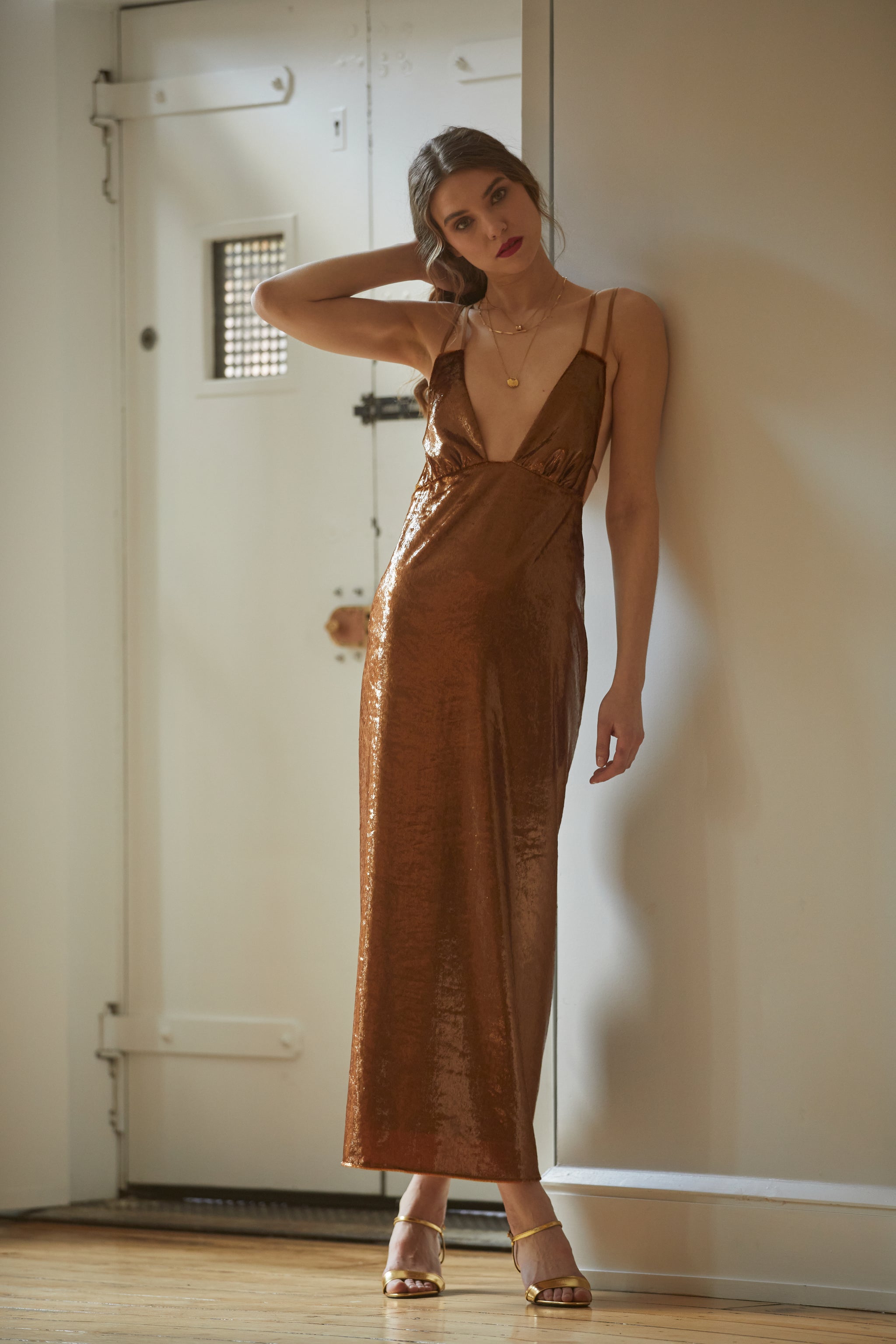 The Joan Dress | Gold